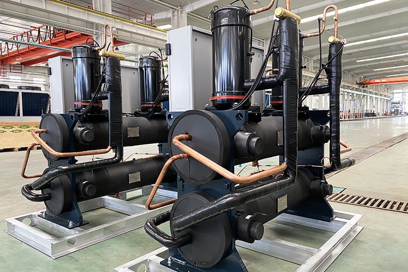 Refroidisseur Scroll refroidi à l'eau et Pompe à chaleur, 70kW-280kW